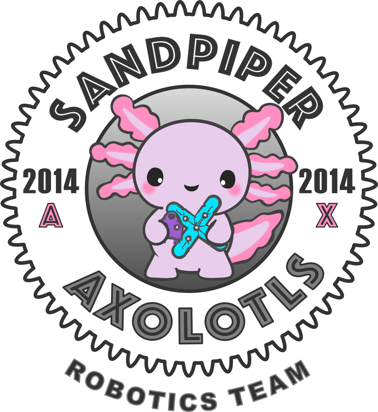 Sandpiper Axolotls Logo
